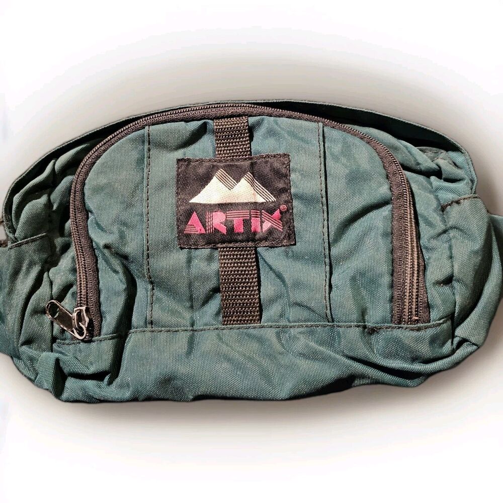 Forest Green ARTIX Crossbody Waist/Fanny Pack Compact Travel Bag Multi-pocketed